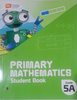 Primary Mathematics Student Book Grade 5A & 5B