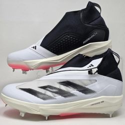 Brand New Adidas Adizero Impact+ Lightstrike Pro Baseball Metal Cleats White Men Sizes 8.5, 11.5