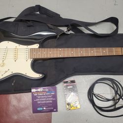 Lotus 6 String Electric Guitar Nice With Accessories 