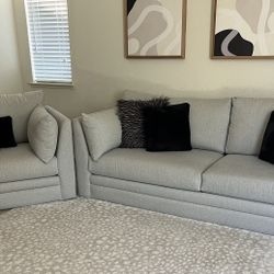 Couch And Oversized Chair