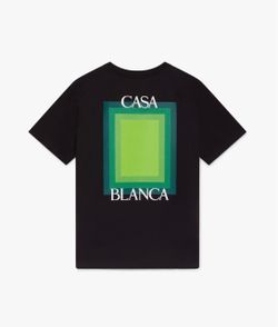 CASABLANCA SQUARE LOGO SHORT SLEEVE T‑SHIRT LARGE