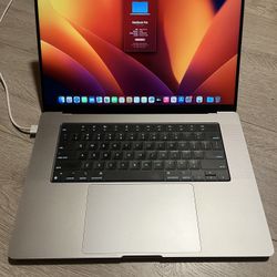 Apple MacBook Pro 2021, 16”, M1 Pro, 16GB Ram, 512GB SSD
