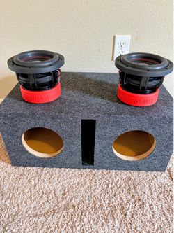 Brand new 6.5 inch subwoofers 1200 rms dual 4 ohm FREE 980 RMS amplifier NEW