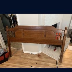 Full Size Wooden Headboard