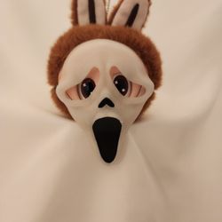 HALLOWEEN GLOW IN THE DARK GHOST FACE with LABUBU/LAFUFU HEAD