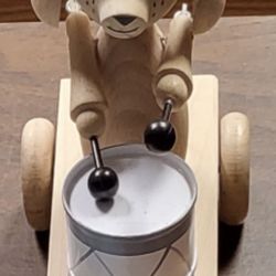 Wooden Drummer Puppy Pull-Along