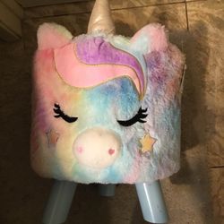 Unicorn Fur Footstool New With Tags 