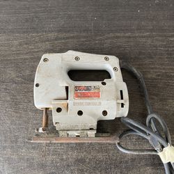 Vintage Skil Jigsaw 487, Corded 2 Speed Switch, Plastic, Gray, TESTED - WORKS