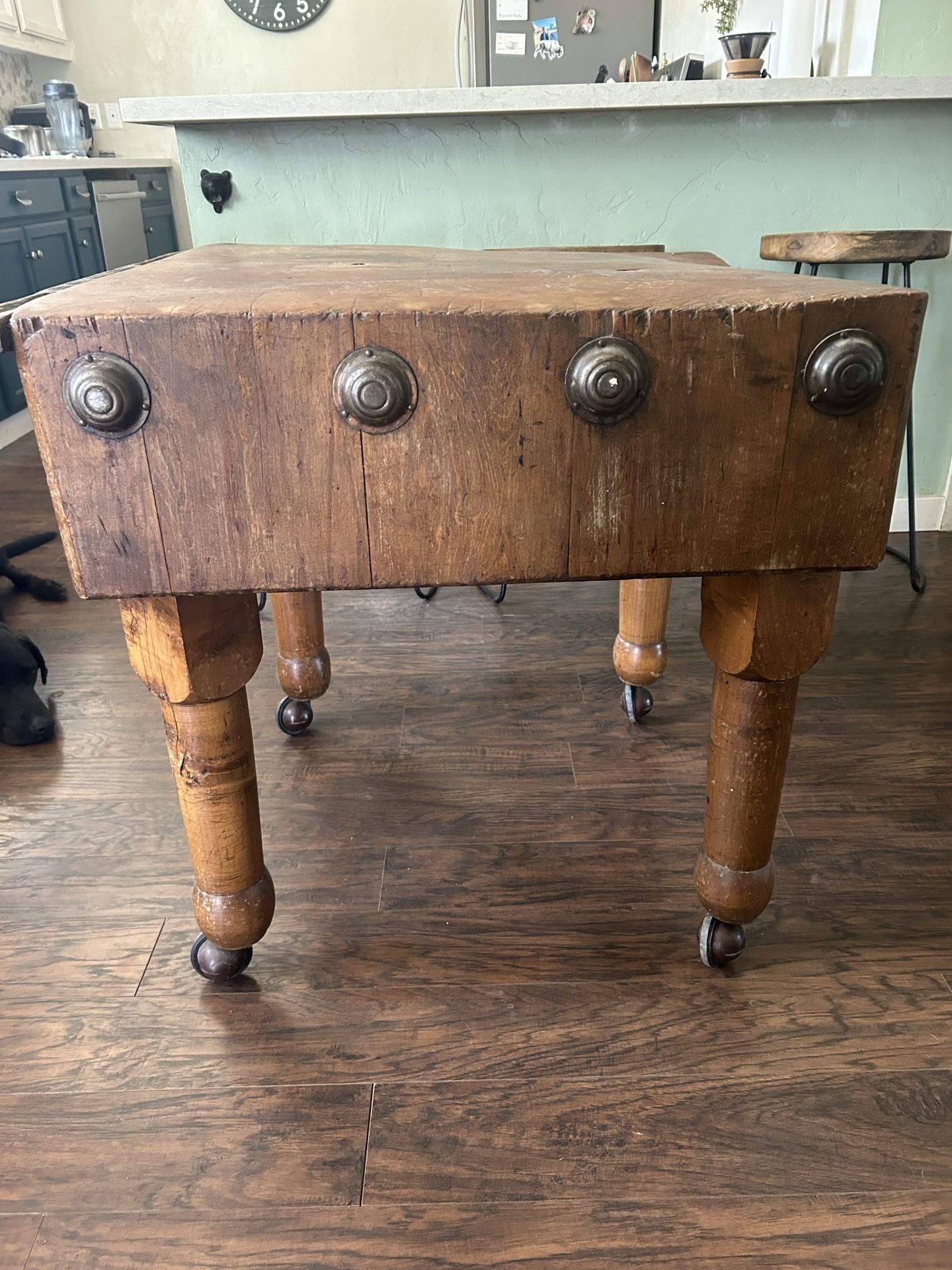 Vintage butcher block, kitchen island or table