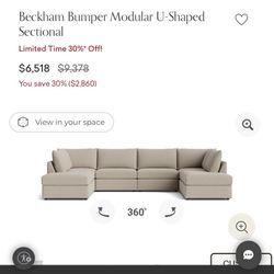 Bassett Beckham 5-Piece Modular Sectional – Washable Covers! (reasonable offers considered)