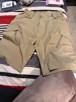 Khaki Tactical Cargo Shorts