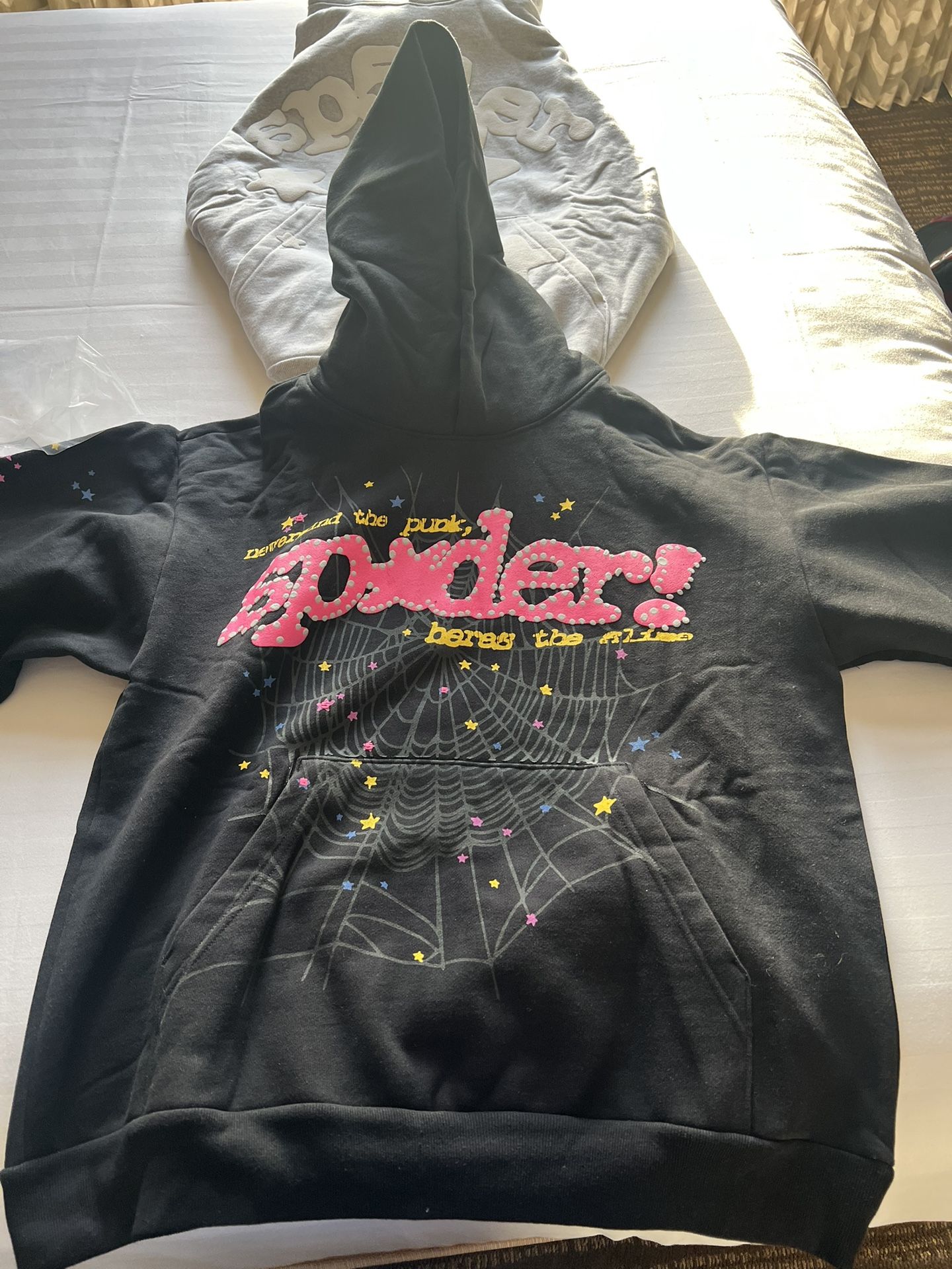 Black Sp5der V2 Hoodie | Size M | (✅ DM FOR MORE DETAILS✅)