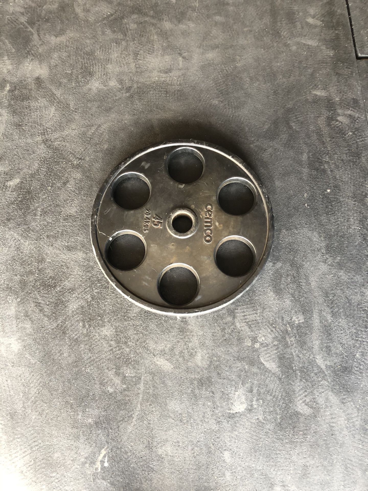 45lb cemco weight plate single