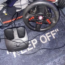 Used Gaming Steering Wheel