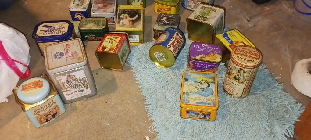Antique Metal Tins