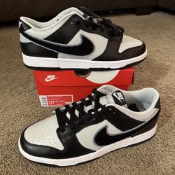 🔥Nike Dunk Low Chenille Swoosh Black grey🔥 size 10.5