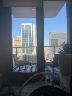 Patio set + flooring