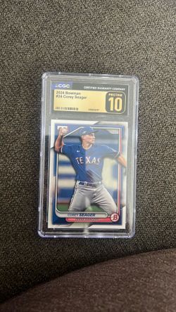 Corey Seager 2024 Bowman CGC Pristine 10