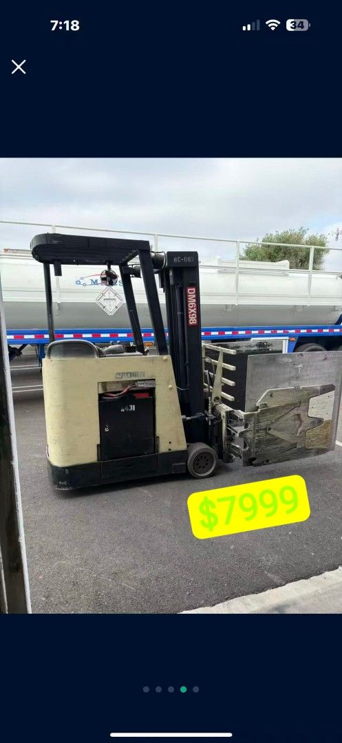  Electric Forklift,Warehouse helper（white）