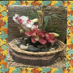 Styrofoam tree wood bark circle log slices wedding centerpiece candy table cakepops cake stand rustic vintage