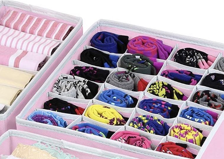 Simple Closet Underwear Pink Organizer Drawer