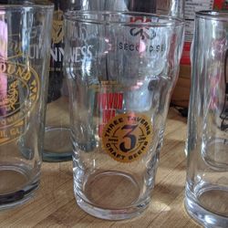 Various beer glasses