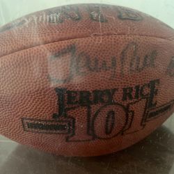 Jerry Rice Signed Football