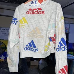 Adidas sweatshirt and multicolored sweatshirt
