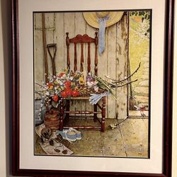 Framed Vintage Norman Rockwell Print 