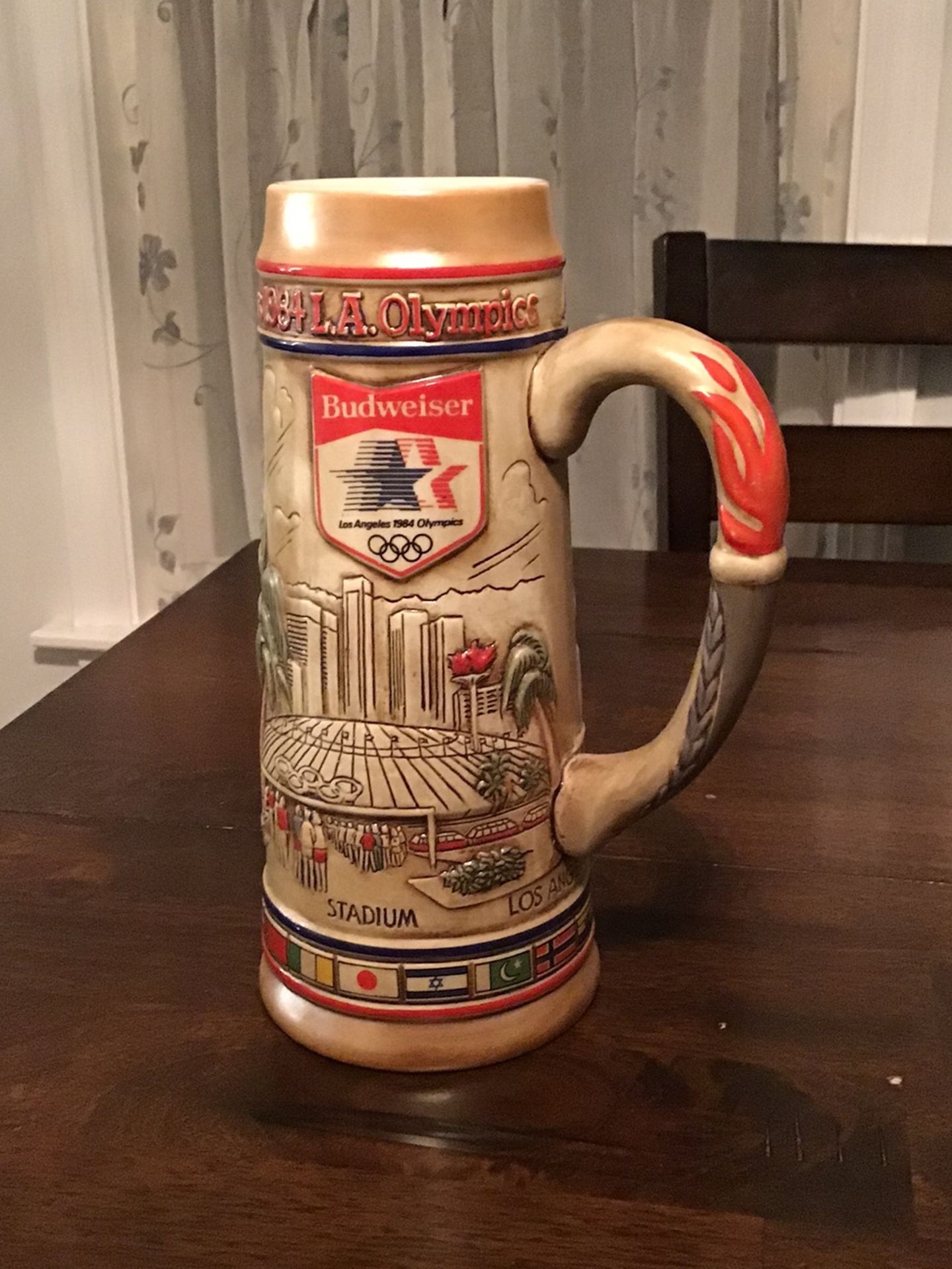 Anheuser Busch 1984 LA Summer Olympics stein