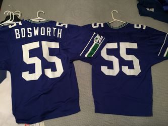 Brian Bosworth Seattle Seahawks Jersey - size 42 (the one on the left)