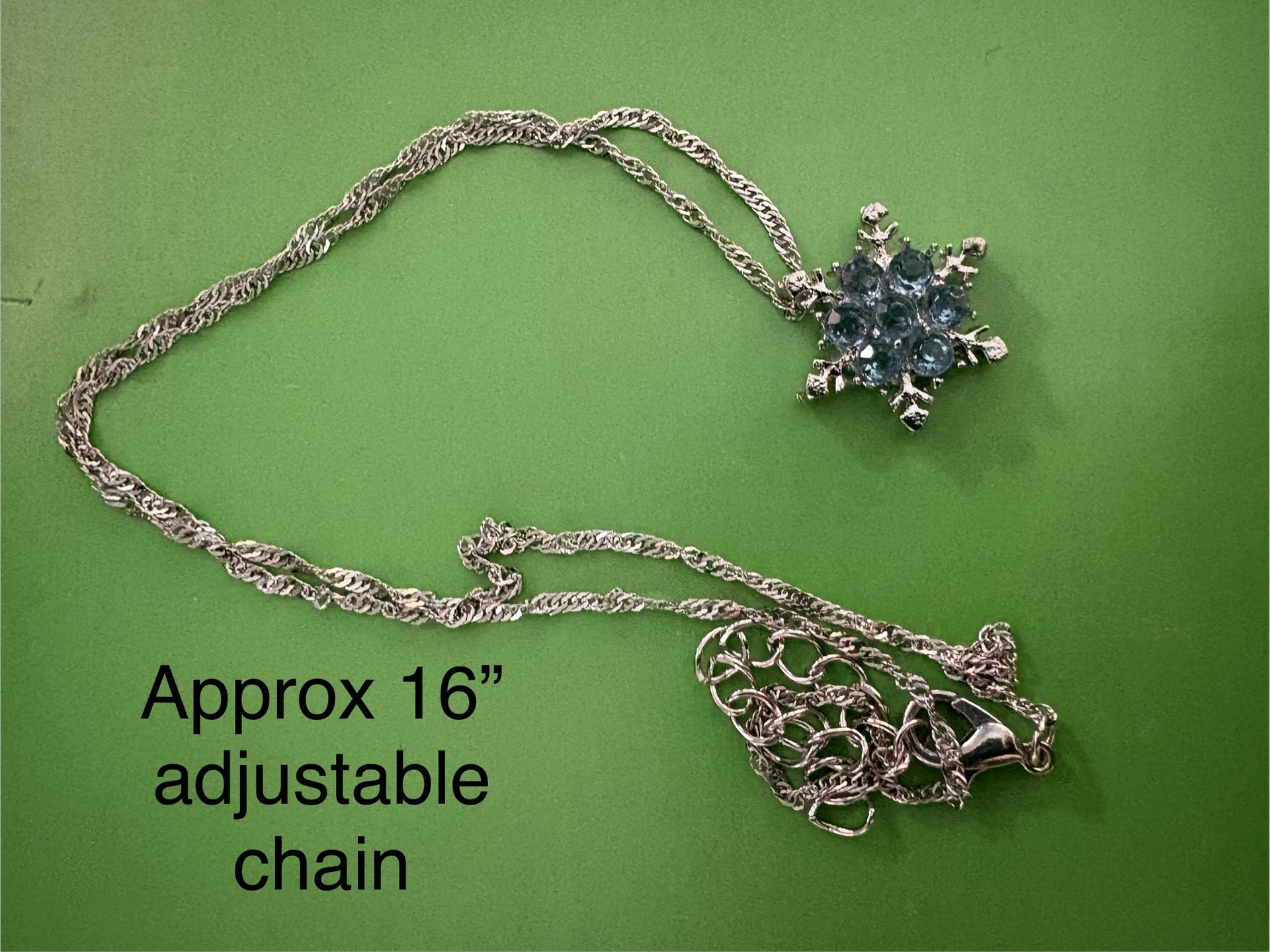 Silver Snowflake Necklace