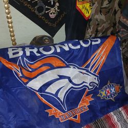 Broncos Jersy And Flag