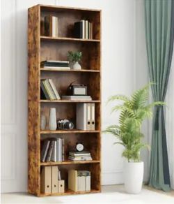 Sturdy And Modern Rust Bookcase New