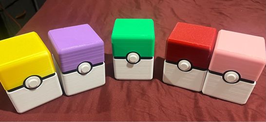 Pokeballs and pokemon deck box