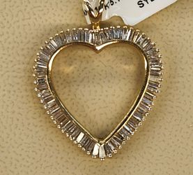 14K PENDANT HEART, DIJE (MOTHERS DAY)