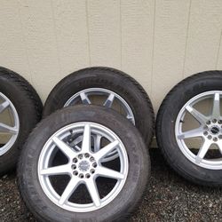 Federal" Complete Set Winter Tires 225/65-17-Universal Rims 