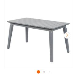 New outdoor dining table! Gray color!