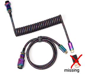 Keychron Colorful Premium Coiled Type-C Cable Straight