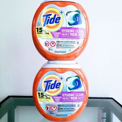 (2) Tide HE Hygienic Clean Heavy 10X Duty 25 Pods (15% More) - $20 For All FIRM 