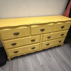 Oak Dresser And Nightstand