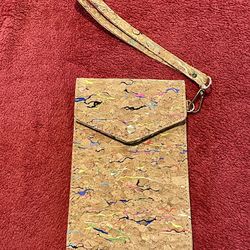 Cork Phone Wristlet Purse