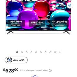 75 Inc Tv And Tv Mount 