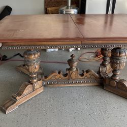 Spanish Solid Wood Dining Table With Chairs 