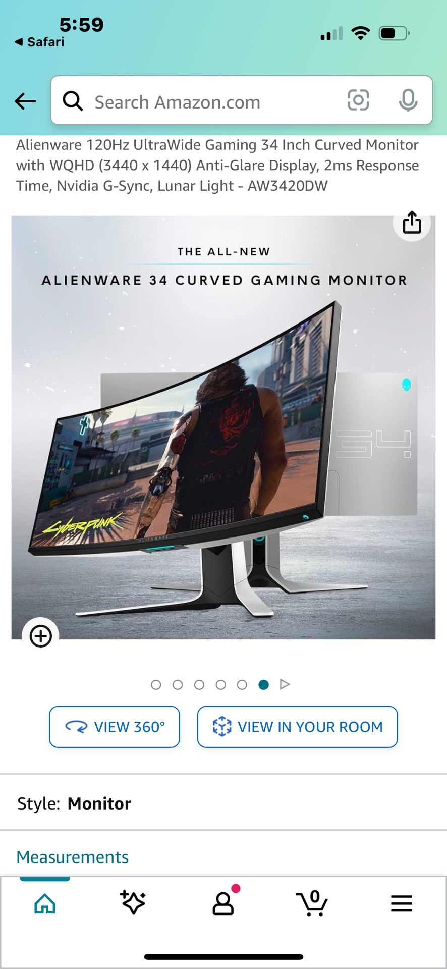 Dell Alienware 34” AW3420DW