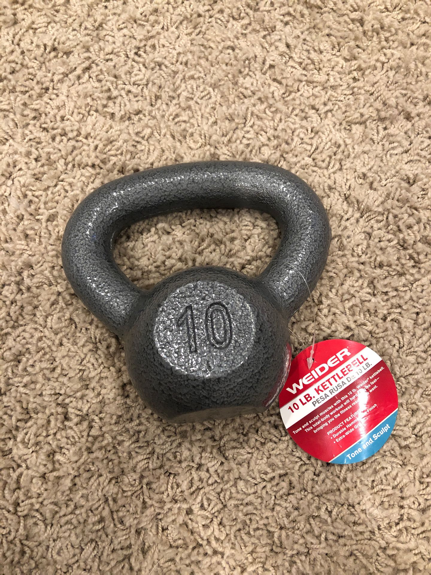 Weider 10lb Cast Iron Kettlebell