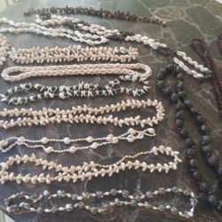 Assorted Shell Necklaces/or For Crafts
