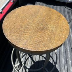 Oak Wood top adjustable school metal base