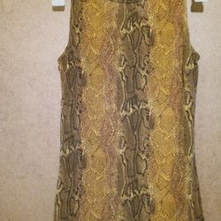 Scene 1 Brown/Snake Print Sz Sm $10 MPU