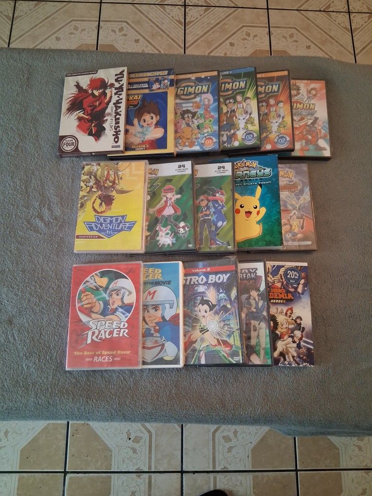 Lot Of 16 Anime English Dub DVDs